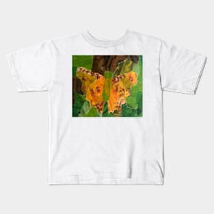 Golden Butterfly Kids T-Shirt